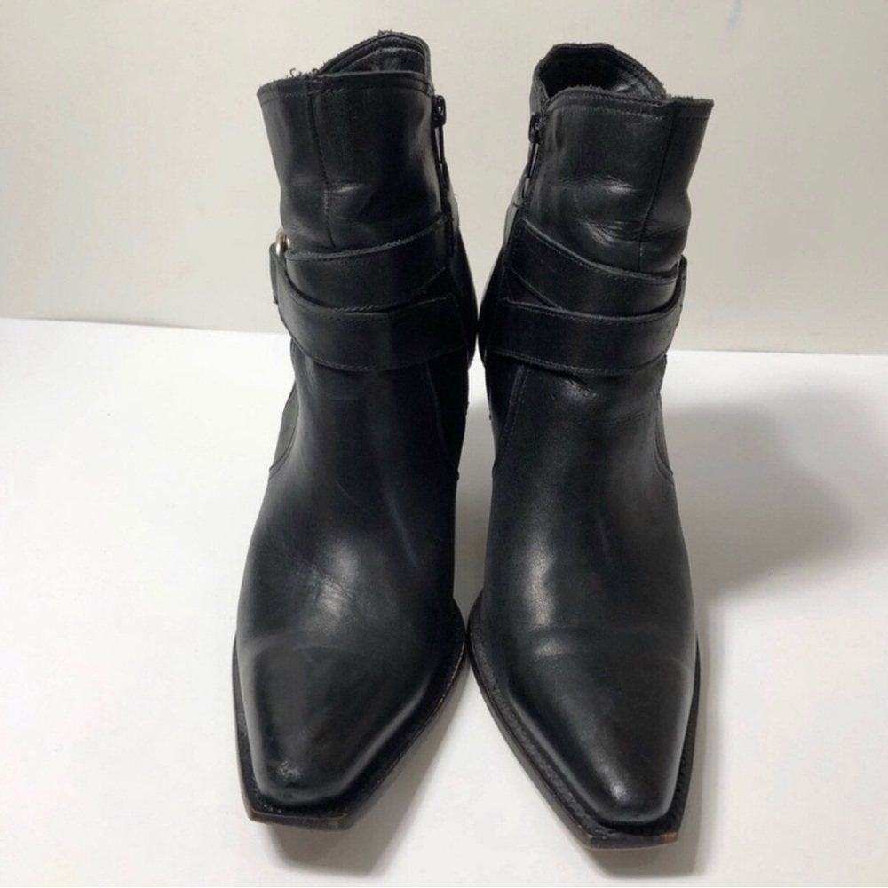 Charlie 1 Horse Handcrafted Leather Cowgirl Black Boots. Size 8. - Picture 4 of 9